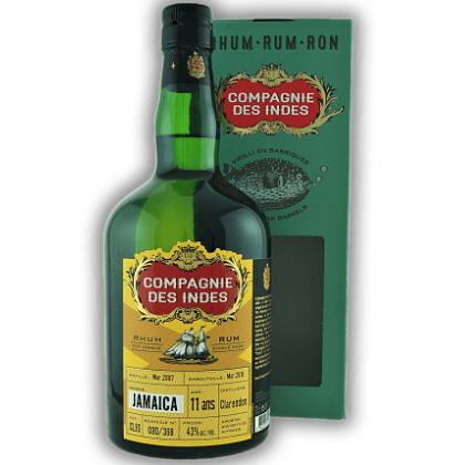 Compagnie Des Indes Jamaica Single Cask 11 Ans (Clarendon) 43%