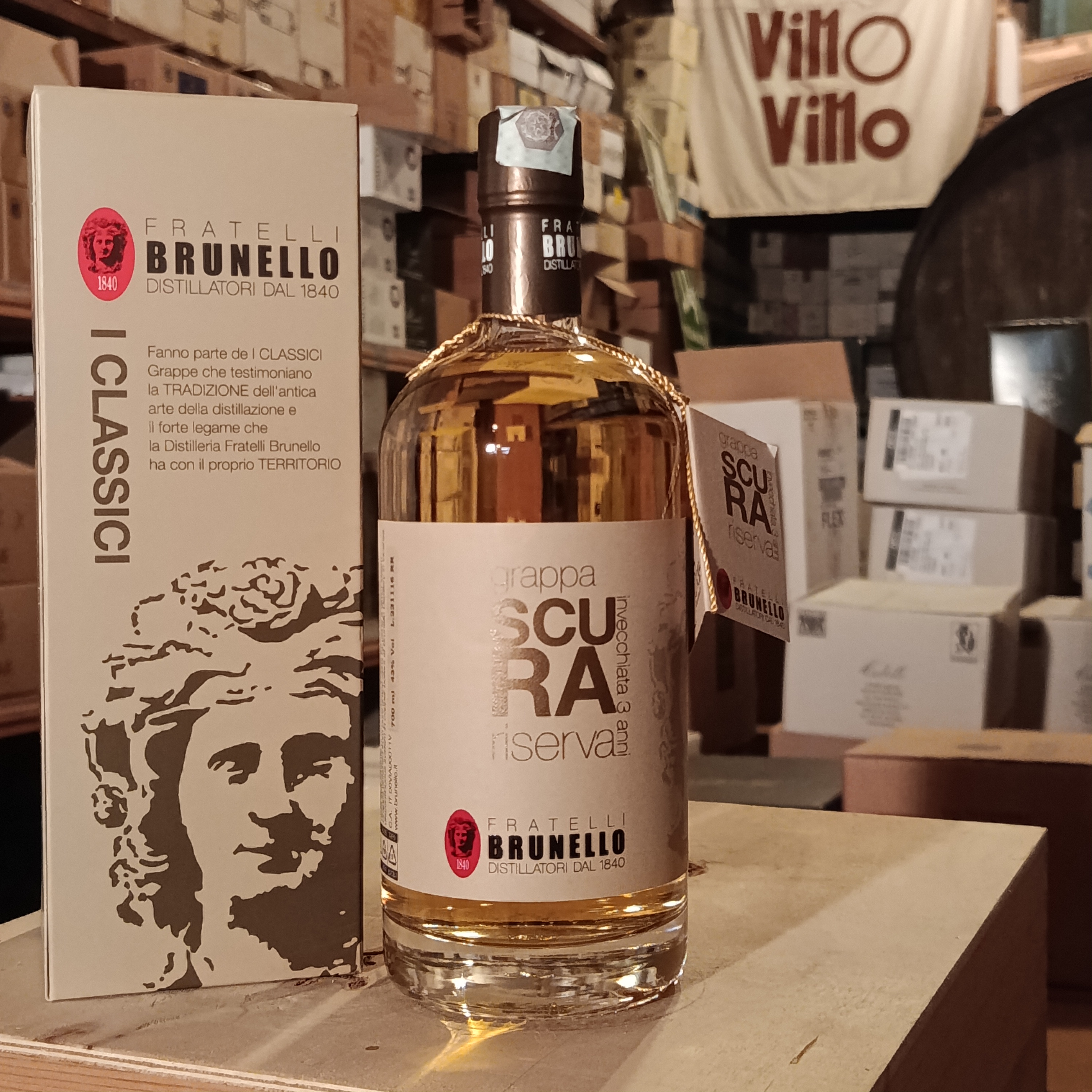 Grappa La Scura Riserva – Invecchiata 3 Anni ast