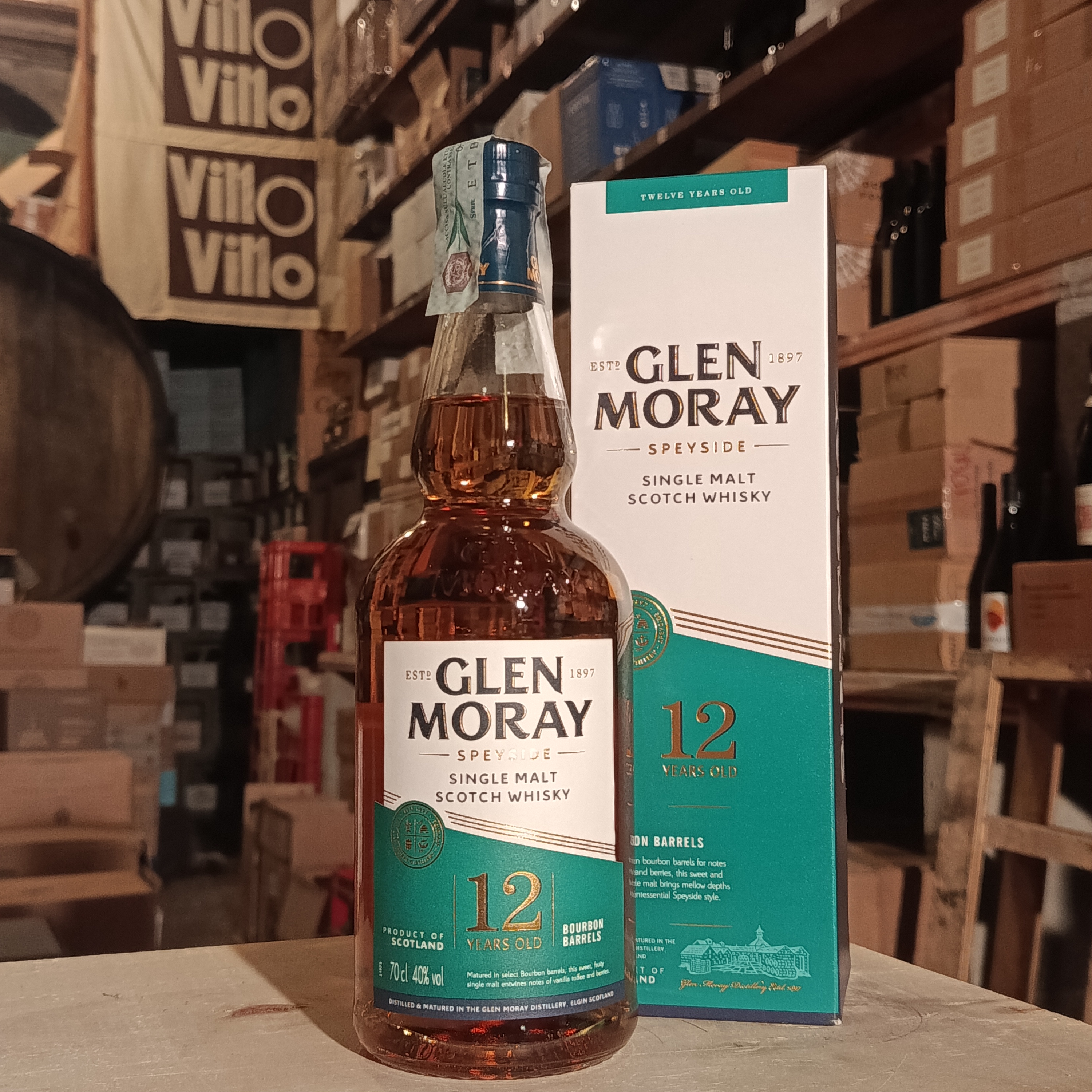 Glen Moray – 12Y – Bourbon Barrels – Speyside Single Malt Scotch Whisky